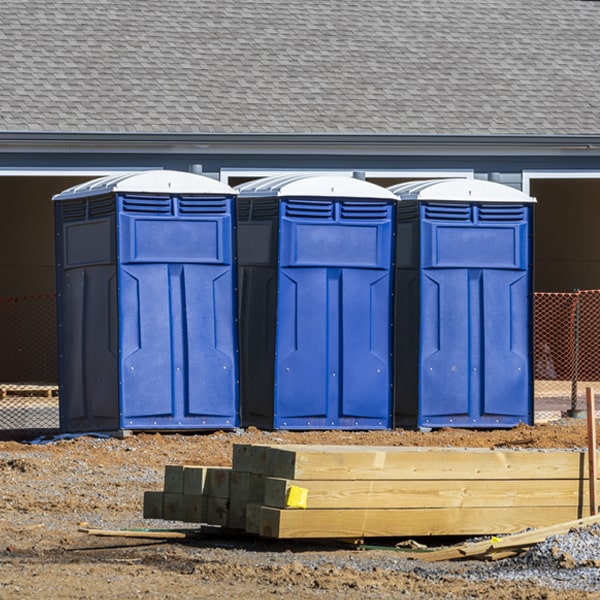 what is the expected delivery and pickup timeframe for the portable restrooms in Howes SD